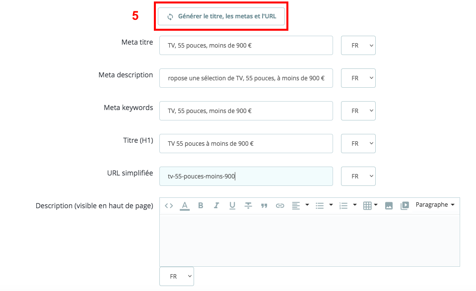 génération automatique copie