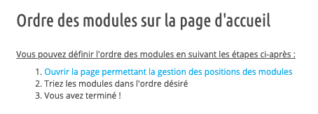 Ordre Des Modules