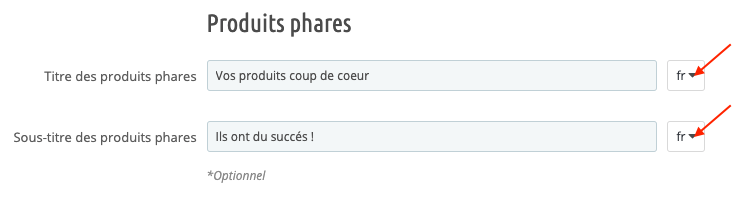 Produits Phares