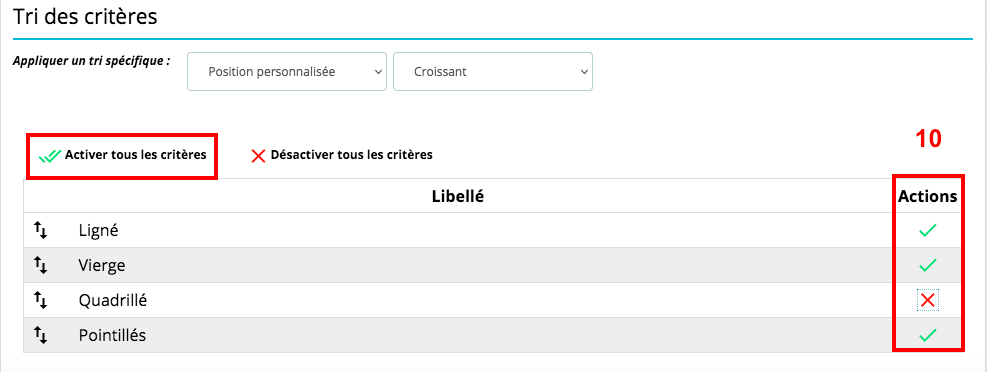 tri des critères copie