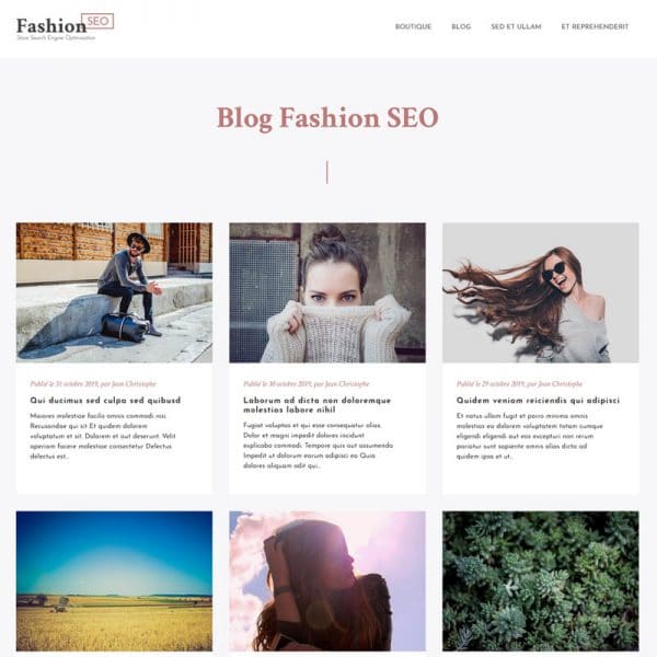 Fashion Blog Accueil