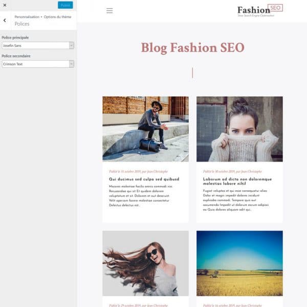 Fashion Blog Options Polices