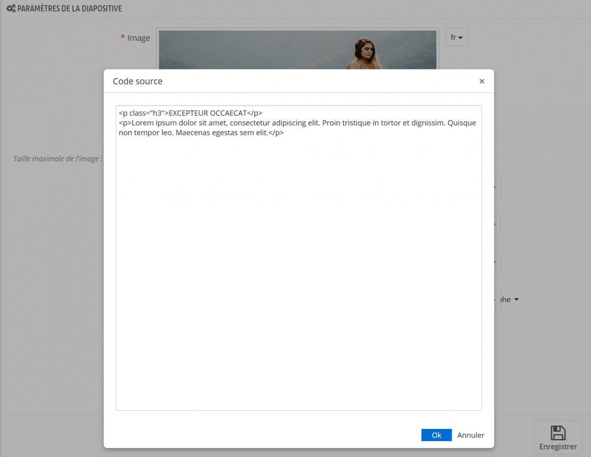 Module Carrousel Slide Code Source